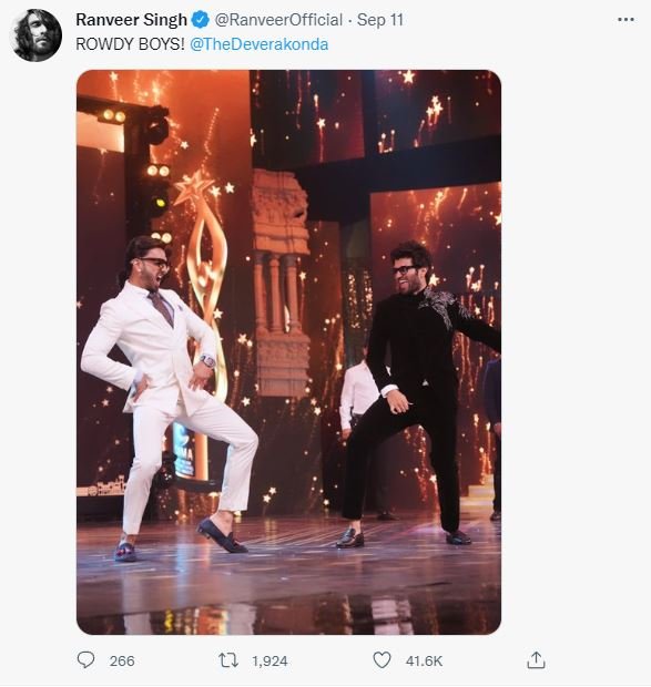 Ranveer singh : ఆ పని చేయకుండా ఉండలేనంటున్న రణ్వీర్ ranveer-singh-showing-his-love-for-south-stars