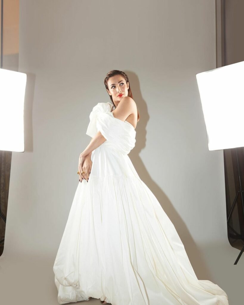 Malika Arora : మలైకా వేసుకున్న ఆ డ్రెస్ ధర రూ.3.79 లక్షలు 4 malika-arora-goddess-in-white-bridal-gown-and-red-lips