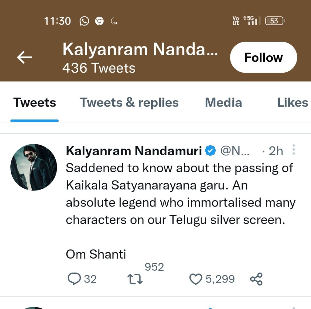 Kikala satyanarayana : 5 దశాబ్దాల సినీ జీవితంలో 200లకుపైగా దర్శకులతో పని చేసిన అనుభవం 3 kikala-satyanarayana-telugu-star-kaikala-satyanarayana-passes-away