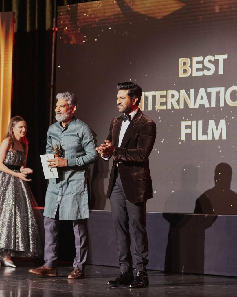 RRR Team : హాలీవుడ్ వేదికపై తెలుగు సినిమా హవా..ఆర్ఆర్ఆర్కు నాలుగు అంతర్జాతీయ అవార్డులు 4 rrr-team-got-four-awards-from-hollywood